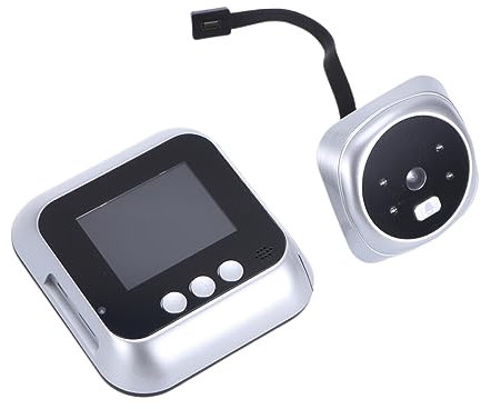 LIFKOME Spioncino Digitale Per Porta 2,4 Pollici Schermo Lcd Telecamera Angolo Visione 135 Gradi Monitor Sicurezza Casa Alimentazione Senza Batteria Indicatore Tensione Basso