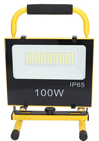 Luce di Inondazione Portatile, Design in Vetro Temperato Progettazione a Pressione Mutilata a 2 Livelli 2 Livelli BC Illuminazione AC100-240 V Luce LED di Carico USB per Riparazione Emergenza (Spina