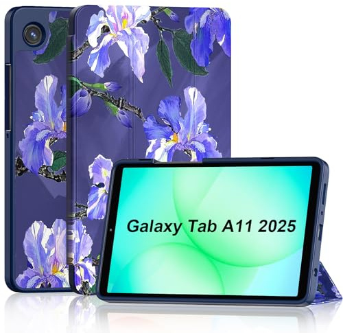 Sonlaryin Silm Case for Samsung Galaxy Tab A11 /A9 8.7 inch 2025/2023 -Iris | Two Angles Smart Trifold Stand, With Soft TPU Back Case for Galaxy Tab A11/A9 8.7'' (SM-X130/X133/X135, SM-X110/X115/X117)
