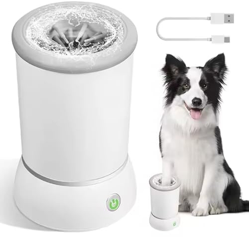 Automatic Pet Paw Cleaning Machine – Electric Dog & Cat Foot Washer Cup, Pulisci Zampe Cane, Automatico Lava Zampe per Cani con Morbido Silicone, Pulitore per zampe con 2 modalità per cani e gatti