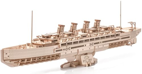 Little Story Titanic 3D Holzpuzzle Passagierschiff Holzbausatz Transatlantikliner Modellbau aus Holz - kreatives Bastelset zum Selbstbauen - Geschenk für Jugendliche und Erwachsene ab 14 Jahren