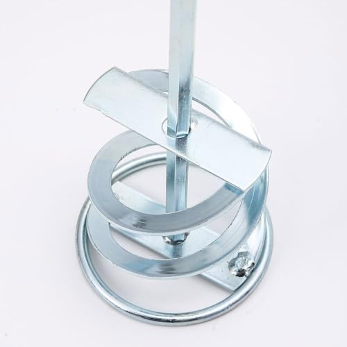 Auratrove 316L Stainless Steel Paint Mixing Paddle, 250mm Drill Mixer for Medium High Viscosity, 8mm Shaft 50mm Impeller for Homogenization