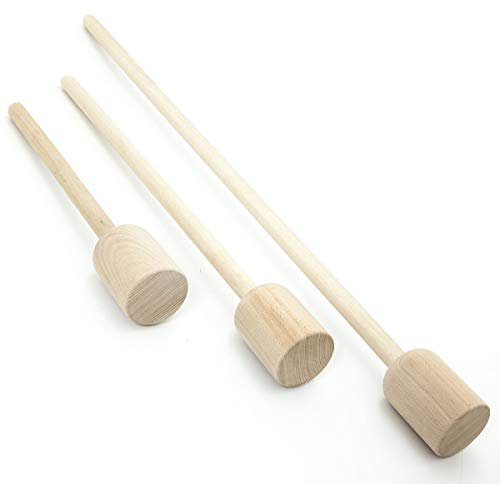 Holzfee Krautstampfer Holzstampfer Stampfer (90 cm)