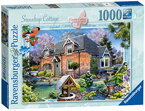 Ravensburger Country Collection Number 11 Snowdrop Cottage 1000 Piece Jigsaw Puzzle for Adults and Kids Age 12 Years Up