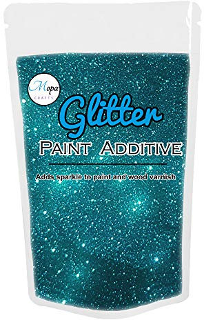 Mopa Crafts Sapphire Blue Glitter Paint Crystal Additive 100g for Emulsion Paint - for use with Interior/Exterior Wall, Ceiling, Wood, Metal, Varnish, Dead Flat, Matt, Soft Sheen or Silk Paints
