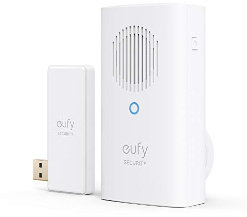eufy Security Video Doorbell Add-on Chime, Requires 2K (Battery Powered) or Video Doorbell Dual, Simultaneous Ringtone, Volume Control, Works with HomeBase 2/HomeBase 3
