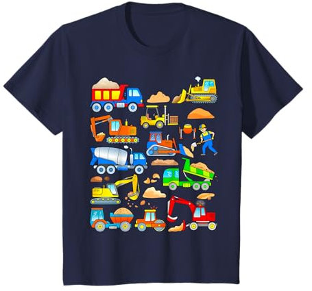 Construction Camion Benne Pelleteuse Chariot Elevateur T-Shirt