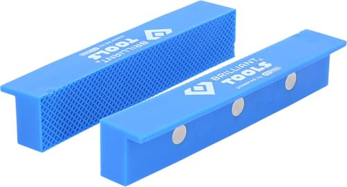 BRILLIANT TOOLS BT156941 Mordaches aimantées pour étaux avec structure, 2 pcs, en plastique [Powered by KS TOOLS]