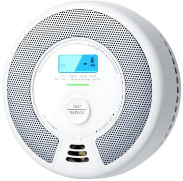 X-Sense 10-Year Battery Combination Smoke Carbon Monoxide Alarm Detector with Large LCD Display, Certified to UL 217 9th Edition, Standalone Model SC07, 1-Pack