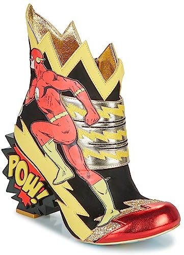 Irregular Choice Damen Jagd Gerechtigkeit Stiefelette, Black Red Yellow Gold, 37 EU