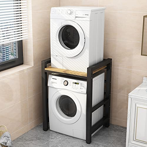 Waschmaschinenschrank Überbauschrank Waschmaschine Trockner Schrank Wäschetrockner Küche Badezimmer Regal Waschmaschinenregal Waschmaschinenüberbau Badezimmermöbel, 3 Höhenverstellbar