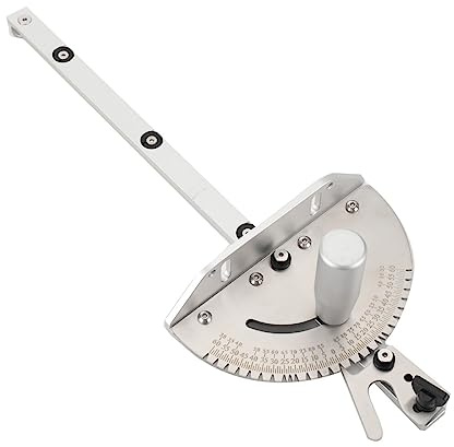 Lfhelper 450mm Gehrungslehre Set, Präzisions-Gehrunggerät Gehrungsanschlag Miter Gauge Für Tischsäge/einstellbarem Flip Stop, DIY Sägen Zubehör Tools, Ablängen Winkelanschlag Holzbearbeitungswerkzeuge