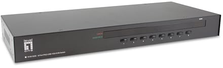 LevelOne KVM-3208 8-Port PS/2-USB VGA KVM Switch