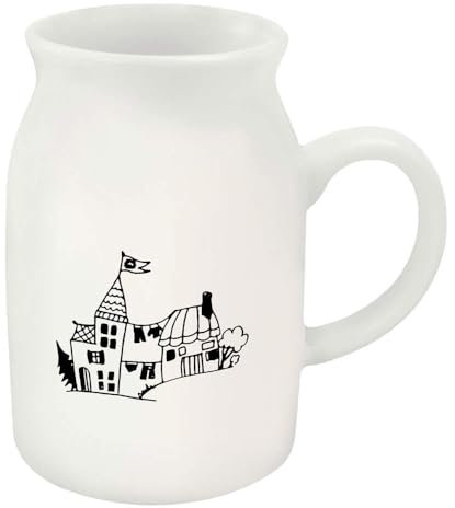 Azeeda 300ml 'Quirky Houses' Ceramic Milk Jug (MJ00006966)