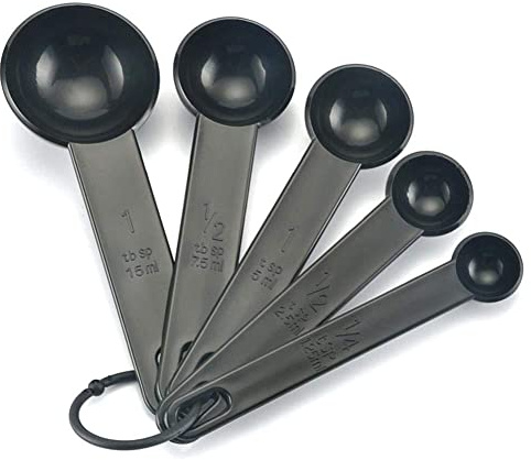5 Stks/Set Plastic Teaspoon Spoon Set with Scale Baking Color Meter Gadgets M5E1 Baking Key Spoon Tool Set Salt, a for The 1ml a Multicolor Plates Oil, Spoons,Measuring Cereal Tag and Pinch ha