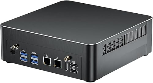 Thdeukoty Mini PC avec Processeur Core i9-9880H 8 C/16 T jusqu'à 4,8 GHz, 64 Go DDR4, SSD 2 to, Ordinateur de Bureau Win 11 Pro, DP, 2 HDMI, Triple écran 4K, Optique, Double LAN, Wi-FI 6E/BT5.3, VESA