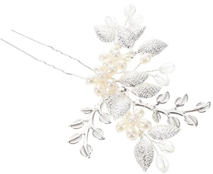 Horquilla de Flor de Perla Artificial Decoración, para Novias Elegante