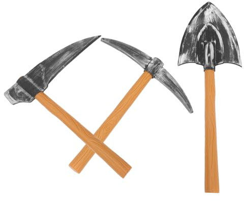 VICASKY 3 Stück Zwergenkostüm Spielzeugattrappe Mit Spitzhacke Und Mondsichel Für Bühnenkostüme Und Halloween-Dekoration Karnevalsrequisite Modell