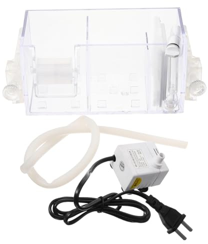 Happyyami Caja De FiltracióN para Acuario De AcríLico con Filtro Silencioso para Peceras PurificacióN De Agua Y OxigenacióN Accesorio De Acuario Seguro Y Reutilizable