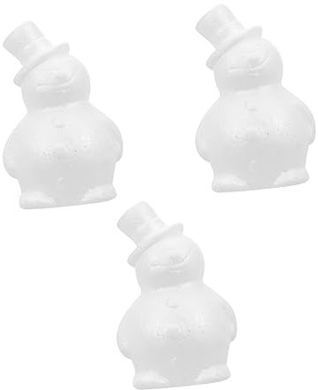 Lurrose 3 Stück Schneemann Bastelset Aus Schaumstoff 17cm Selbstgemacht Weihnachtsdekoration Für Kinder Weißes Selbstgemacht Zubehör Für Weihnachtsfeier Und Kreatives Basteln