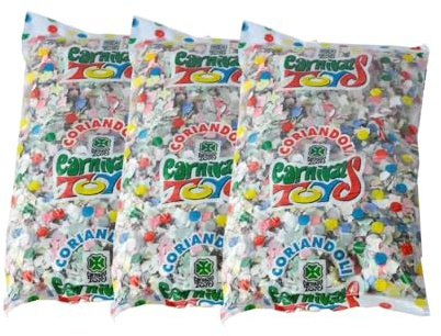 Coriandoli Carnival Toys, Confezione da 3 Sacchetti, Decorazioni Multicolore per Feste di compleanno, Carnevale (Classico 400g)