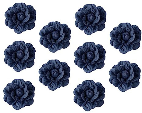 Cabilock Selbstgemacht Kamelienblumen Haarschmuck 10 Stück Mikrofaserleder Blumendekor Für Kleidung Taschen Basteln Florale Haarspangen Zubehör Für Frauen Und Mädchen