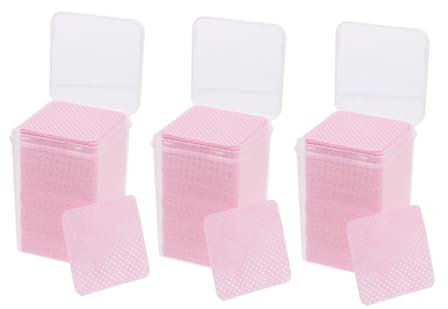 SAFIGLE 3 Boxen Nagellackentferner Pads Tücher Gel Maniküre Entferner Fingernagellackentferner Gel Nagellackentferner Für Nägel Reise Nagellackentferner Fingernagellackentferner Rosa