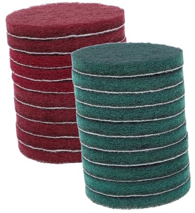 CANIGHT 20pcs Scouring Pad Drill Scrubber Sander Pad Scrubber for Drill Brush Drill Attachment for Cleaning Grinding Disc Pad Scrub Attachment for Drill Disc Brake Pad Drill Brush Kit