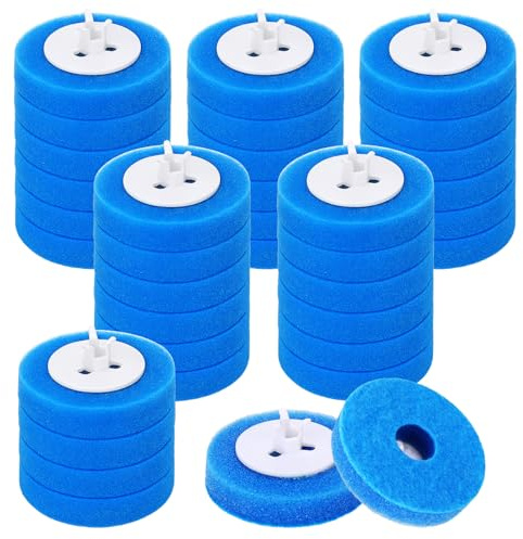 Palksky 36 Count Wand Refills, Disposable Toilet Brush Heads, Toilet Scrubber Refill, Disinfecting Scrubbing Pads for Bathroom Cleaning