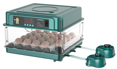Vollautomatische Brutautomat, 15/30/48 Eier Brutkasten mit automatischer Eiwendung & Befeuchtung, Ideal für Hühnereier, Wachtel- & Enteneier (30 Eier)