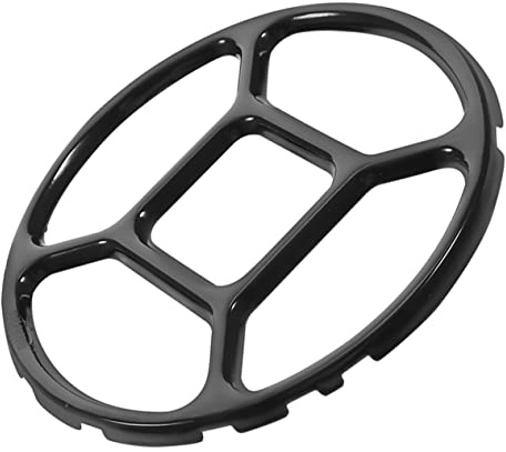 Ipetboom Supporto per Fornello a Gas Smaltato Nero Resistente alle Alte Temperature, Versatile e Antiscivolo per Pentole Piccole, per Cucina Domestica Sicura