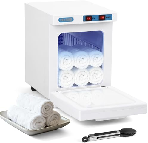 HomdMarket Calentador de toallas, calentador de toallas eléctrico de 5 l, esterilizador UV eléctrico, calentador de toallas para tratamientos faciales, cuidado del cabello, masaje, equipamiento de