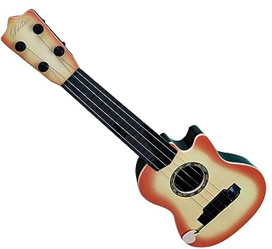 Abaodam Chitarra Giocattolo Per Bambini Da Principiante, Strumento Musicale in Plastica Sicura Angoli Arrotondati, Giocattolo Educativo Per Lo Sviluppo Cognitivo e La Pratica Musicale Dei Bambini