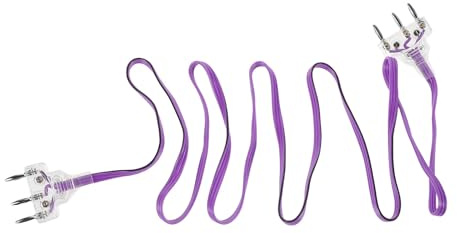MAGICLULU 3 poliger Fechtkorpusdraht für Florett Degen und Säbel Kupferleiter mit Transparentem Kunststoffgehäuse Universelles Verbindungskabel für Wettkampf und Training
