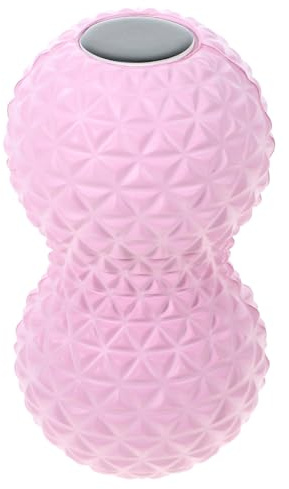DIYEAH Peanut Massage Ball Double Sphere in Starlight Pink, Multifunctional Neck and Foot Acupressure Roller for Plantar and Muscle Fascia Relaxation