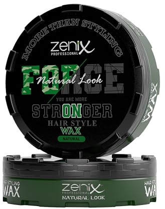 Zenix Force Natural Look Hair Wax 150ml - Professional Haarwachs für Männer - Starker Halt & Mattes Finish - Haarwax für alle Haartypen - Matt Hair Styling Wax