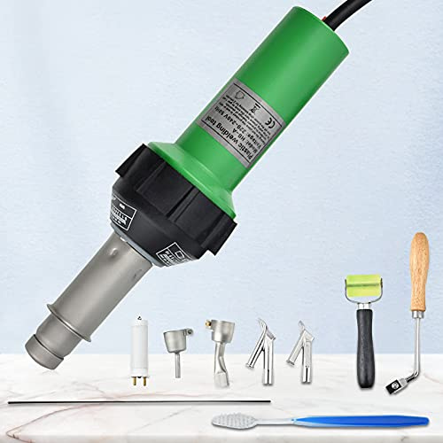 InLoveArts 1600W Professionnel soudure plastique air chaud pistolet a air chaud Vitesse Buse air Chaud Soudure Souder Soudage Pistolet Plastique soudure Plastic Hot Air Welder