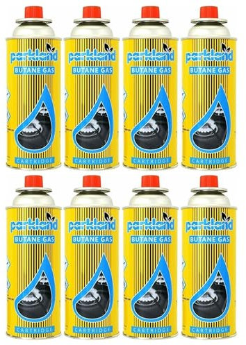 YORKSHIRE HOMEWARE BUTANE GAS BOTTLES CANISTERS FOR COOKER CAMPING HEATER BBQ (8)