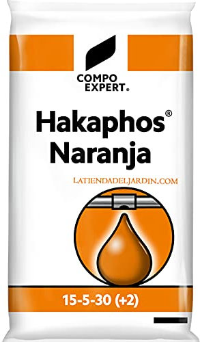 Suinga ABONO Fertilizante Hakaphos naranja 15-5-30, 25 Kg. Recomendado en fase de engorde y maduración de la fruta en cultivos
