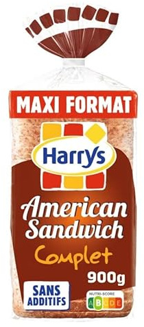 Epicerie Harrys – Amerikanisches Sandwich, komplett, Maxi 900 g – 4 Stück