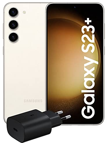Samsung Galaxy S23+, Caricatore incluso, Smartphone Android, Display 6.6'' Dynamic AMOLED 2X, Fotocamera 50MP, RAM 8GB, 512 GB, 4.700 mAh, Cream [Versione italiana]