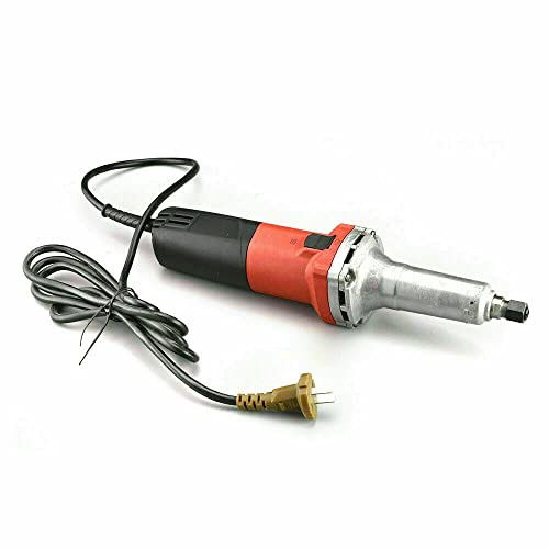 Lijadora recta de 600 W, lijadora eléctrica con regulador de velocidad, accesorio de lijadora de grado, lijadora manual para lijar, fresar y desbarbar