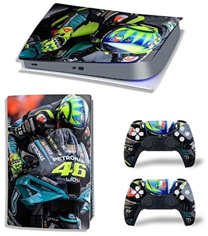 KACBRU Skin de console Anime pour PS5 Digital Edition, autocollant en vinyle durable, résistant aux rayures, compatible avec PS5 49255 Skins Wraps Cadeau