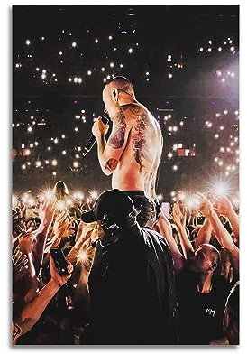 VZRSQZK Poster mit Rockband Linkin Park, dekoratives Gemälde, Leinwand-Wandposter und Kunstdruck, modernes Familienschlafzimmer-Dekor-Poster, 40 x 60 cm