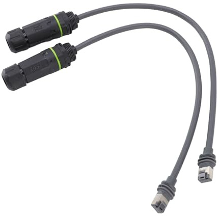 banapoy Cable Adapter Gen 3 V3, 2 Pezzi 1200Mbps Ip68 Resistente All'Acqua Adattatore Prolunga per Cavo Satellitare, Adattatore di Sostituzione per Cavo Ethernet Rj45, Accessori