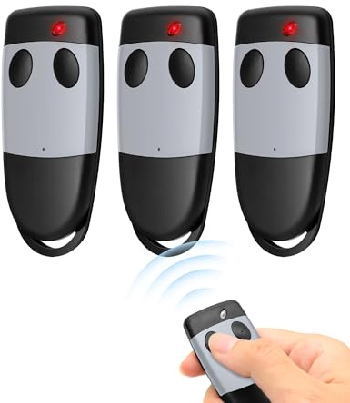 433,92MHz Garagenöffner für S449 QZ1, S449 QZ2, Handsender Fernbedienung für TXQ449100 TXQ449200, Rolling Code, 2 Kanäle Ersatz-Fernbedienung Garagentor (3)