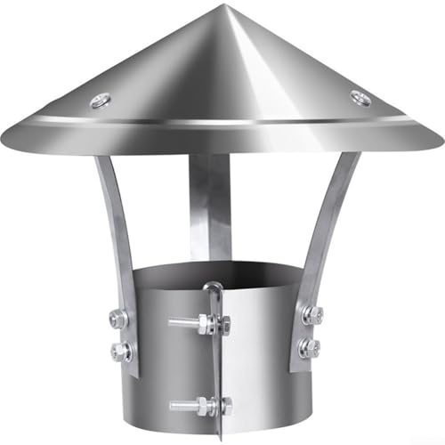 Kaminhaube Vogelschutzgitter Edelstahl Pilzform Ofenrohr Kaminkappe Kaminkappe Regenhut Rohr Regenschutz