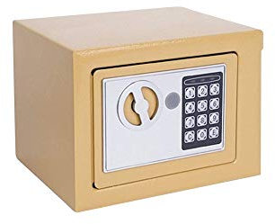 strongbox Petit Coffre-Fort Domestique, Coffre-Fort, Table de Chevet, Mot de Passe avec Serrure, boîte d'assurance, Cadeau strongbox