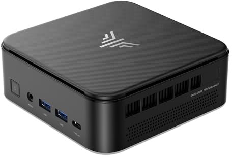 NiPoGi E3B Mini PC АMD Ryzen 5 7430U(Bis zu 4,3GHz) 32GB(16GB*2) DDR4 512GB M.2 SSD, Mini Desktop Computer mit W11 PRO|4K Triple Display|WiFi6|BT5.2 für Geschäftsbüros, Design, Heimkino, Lichtspiele