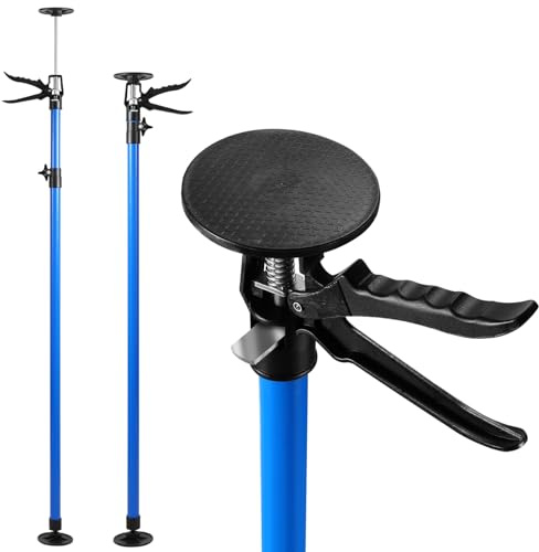 Vkechh Deckenstütze 2er Set,Zargenspanner höhenverstellbar Montagestütze 115-290cm und bis 45°,teleskopstützen 50 kg Tragkraft, Montagestütze für Werkstatt, Atelier, Malerarbeiten